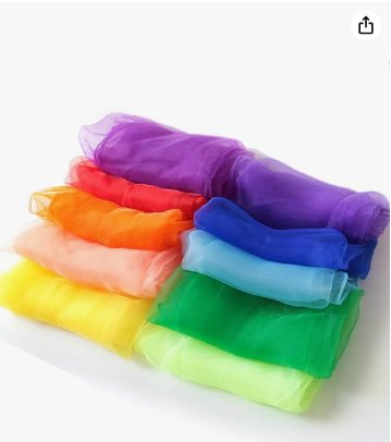 スカーフ 60cm 10色セット